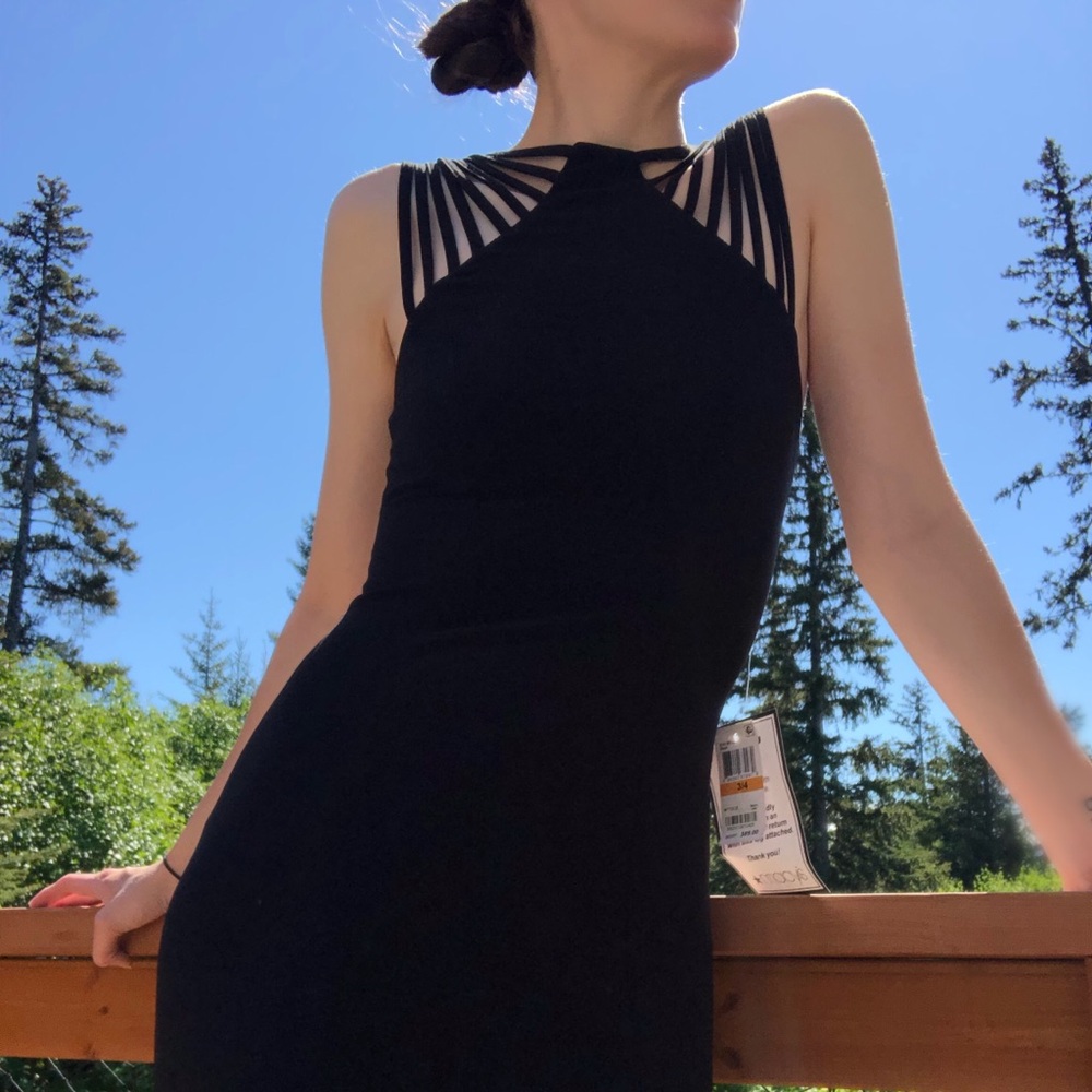 Formal Black Dress, Floor Length, Size 4